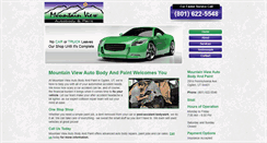 Desktop Screenshot of mountainviewautobody.net