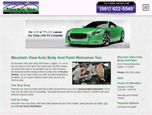 Tablet Screenshot of mountainviewautobody.net